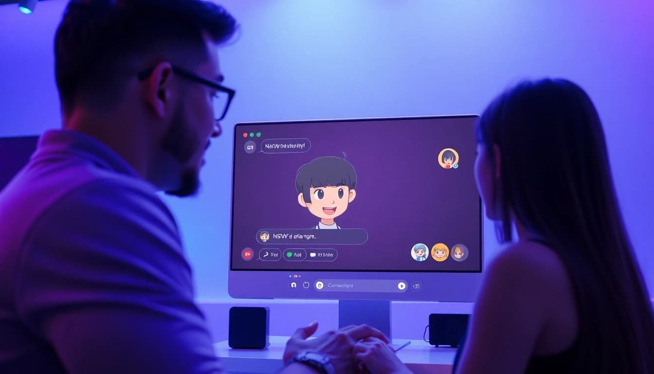Engaging chat with nsfw character ai in a modern digital interface.