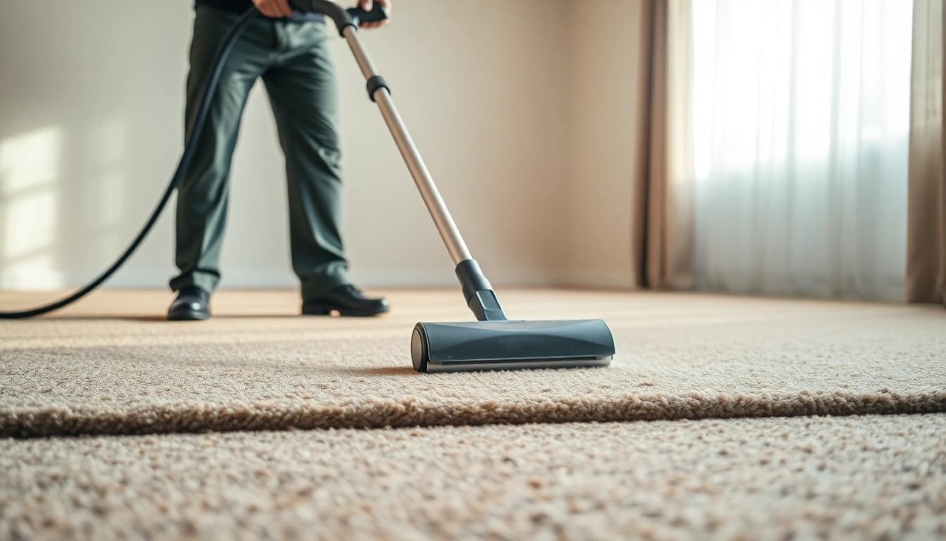 Expert lavaggio tappeto Milano showcasing a cleaner carefully treating a vibrant carpet.