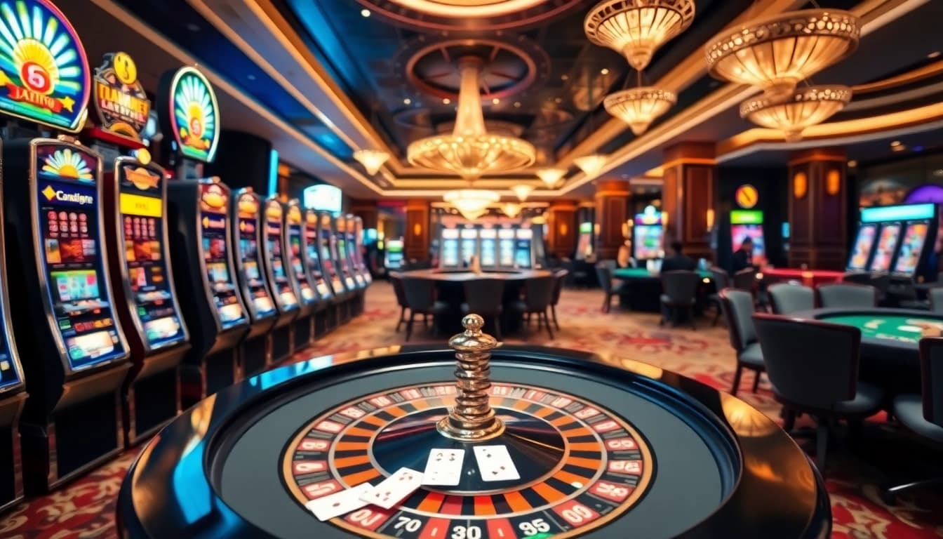 Experience the thrill of gambling at https://nhacaiuytin.place/ with vibrant casino games and eager players at the tables.