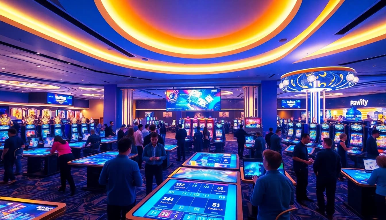 Experience cutting-edge gaming with New Technology showcased in an innovative casino setting.