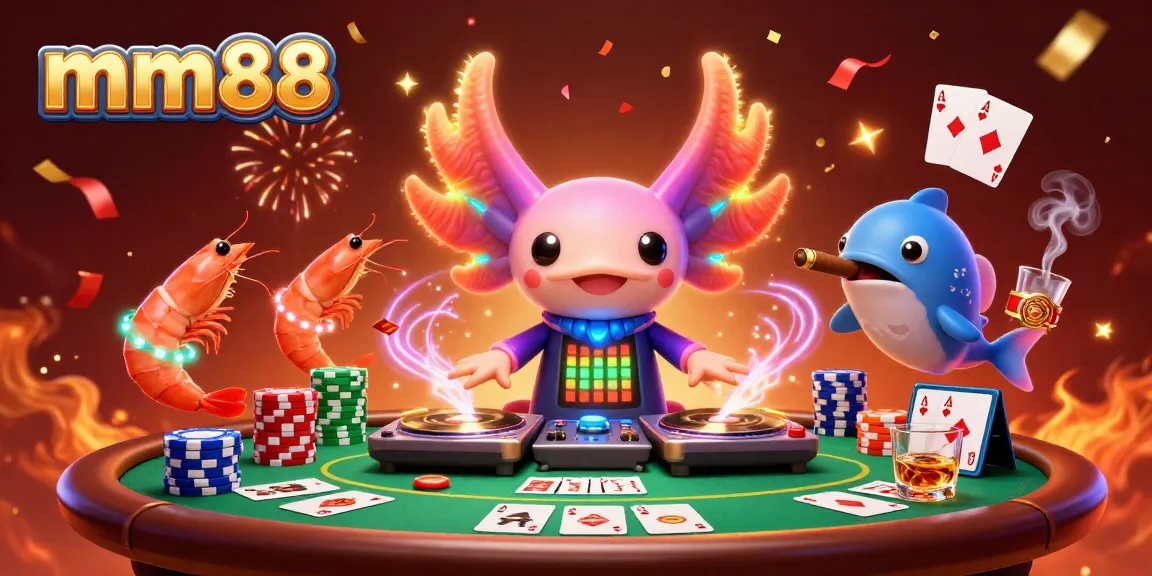 Experience thrilling poker gameplay at mm88 with vibrant 3D characters in a dynamic casino setting