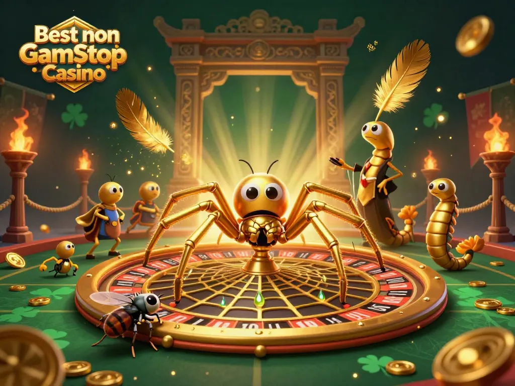 Engage in thrilling action at the Best non Gamstop Casino with dynamic roulette visuals and animated characters.