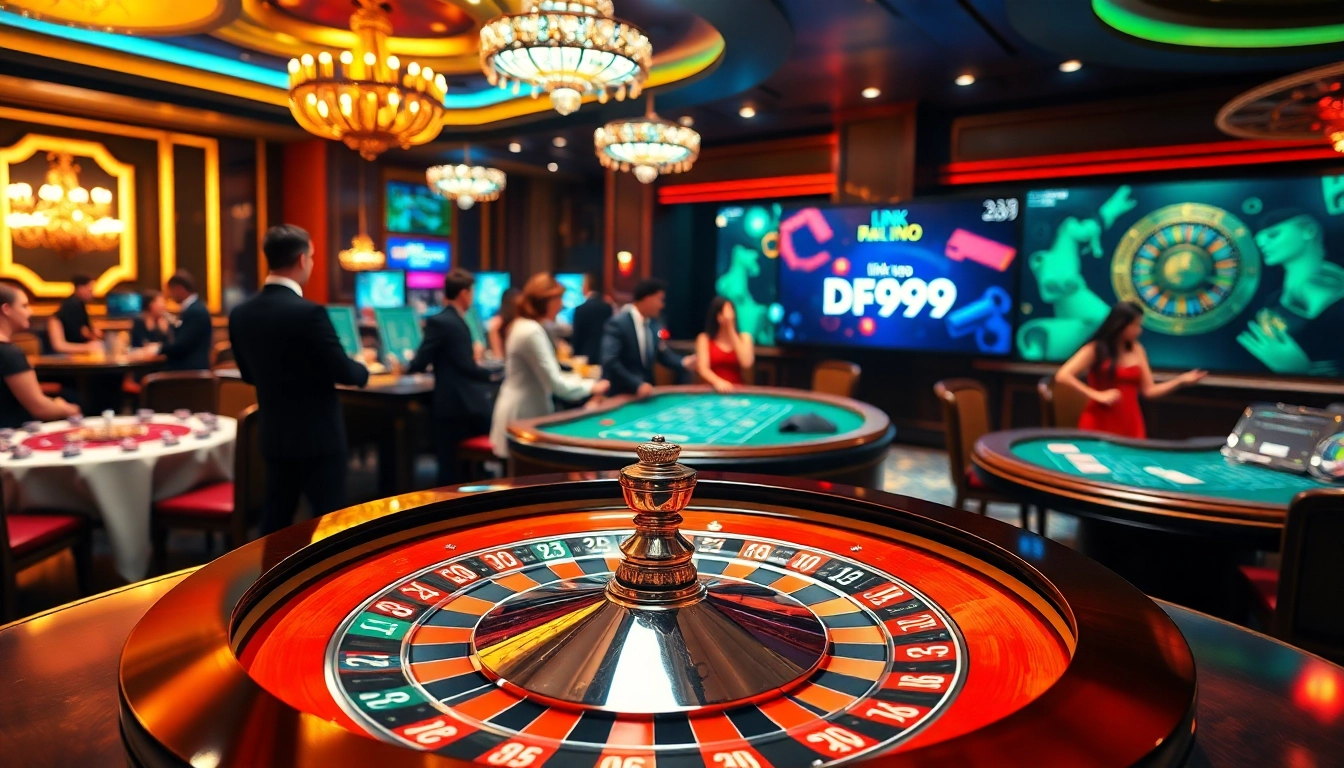 Experience the thrill of gambling with link vào DF999 amidst luxurious casino visuals and exciting gameplay.