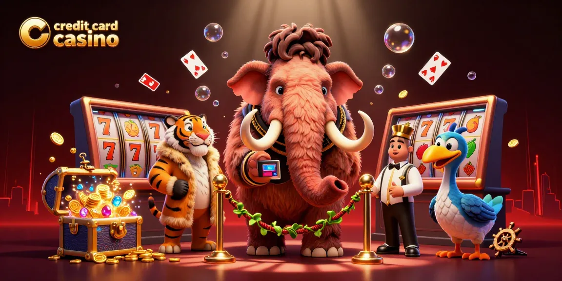 Engage in thrilling gameplay at credit card casino featuring vibrant characters in a dynamic illustration.