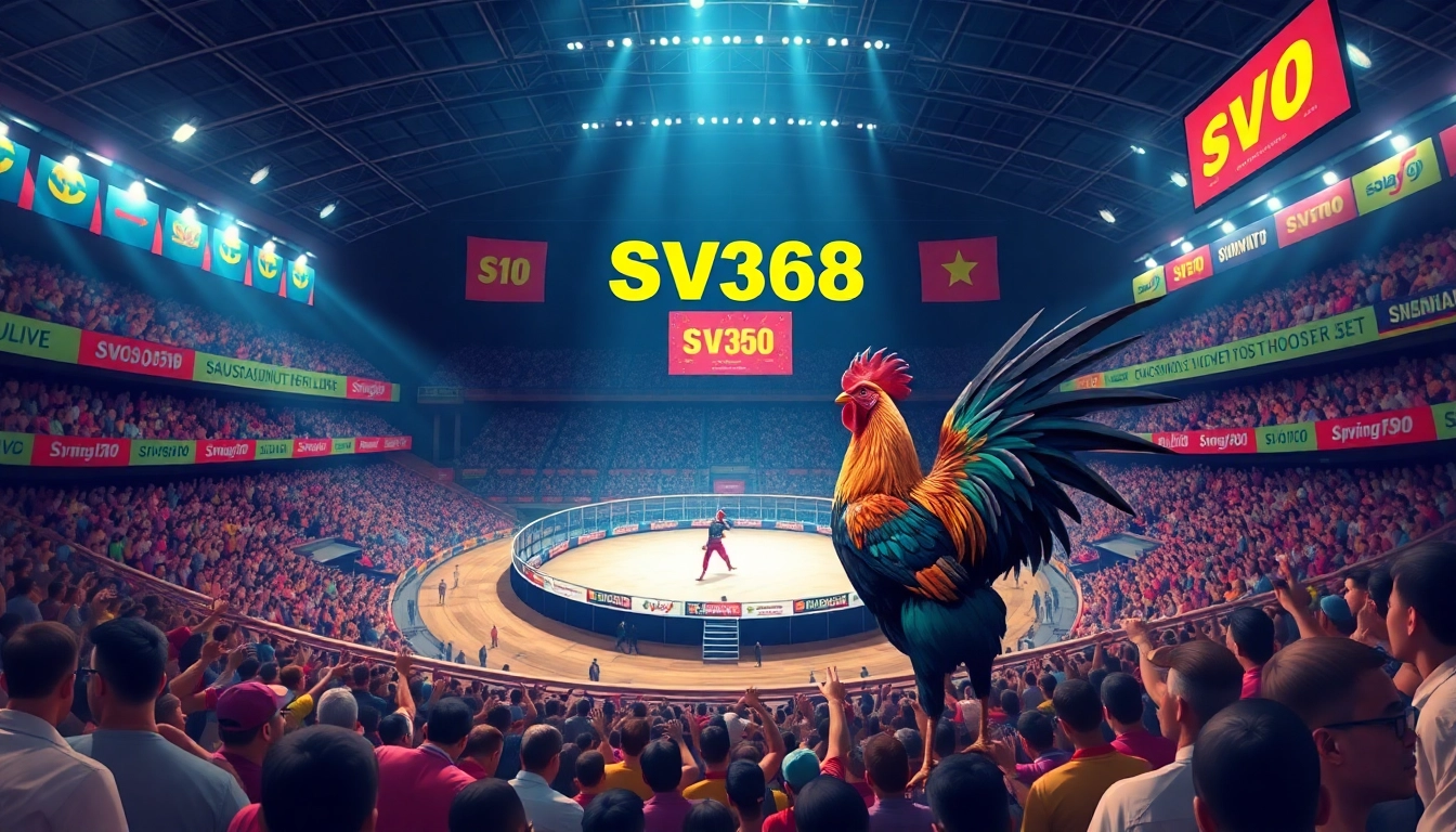 Experience live cockfighting at SV368, with thrilling action and vibrant atmosphere.