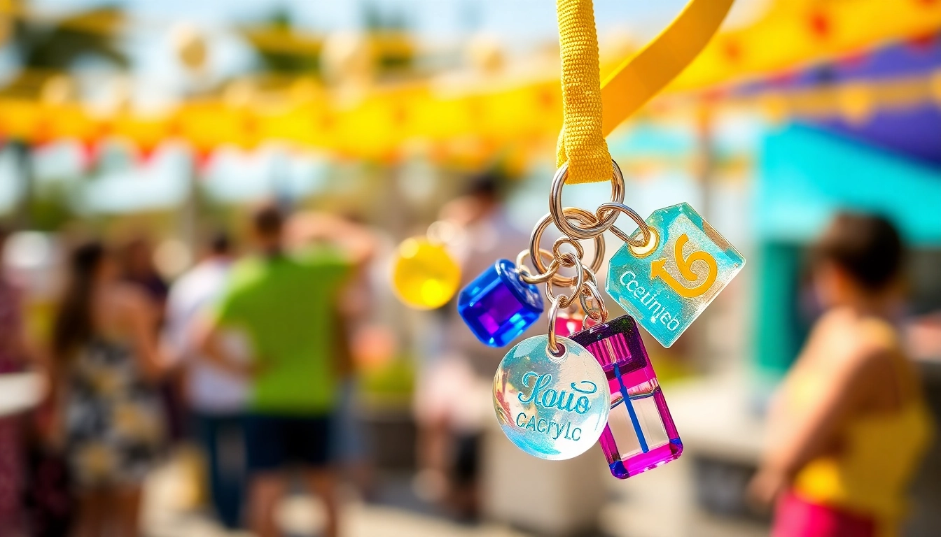 Explore a unique custom lanyard keychain featuring vibrant colors and acrylic charms, perfect for securing essentials stylishly.
