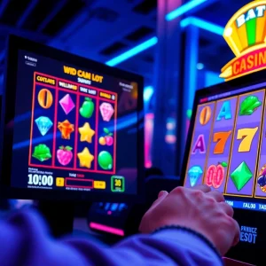 Exciting doaslot gaming experience with colorful slot machine interface and engaging user interaction.