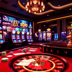 Engage with exciting games at https://mm88.forex/ showcasing a luxurious online casino ambiance.
