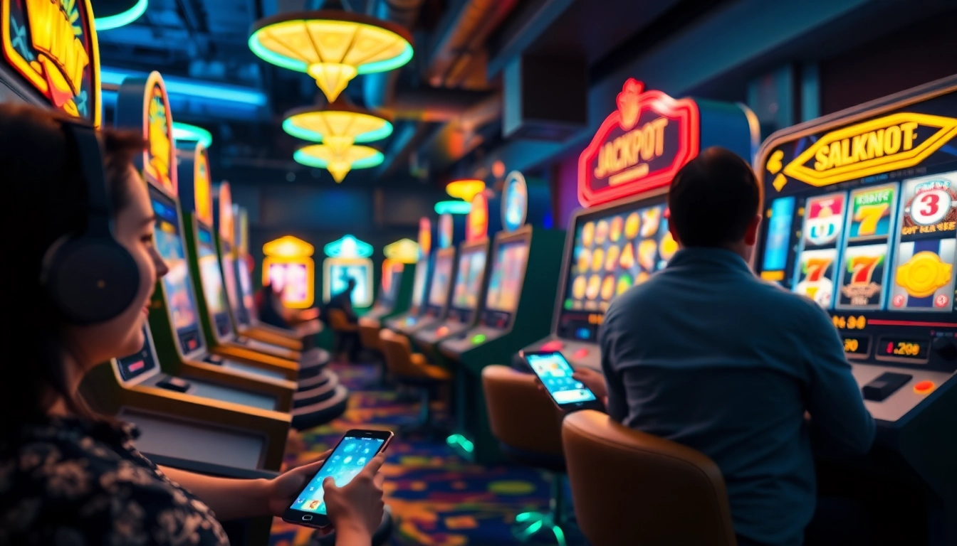 Exciting online gaming scene featuring hoki138 pro slot games with vibrant colors and dynamic elements.