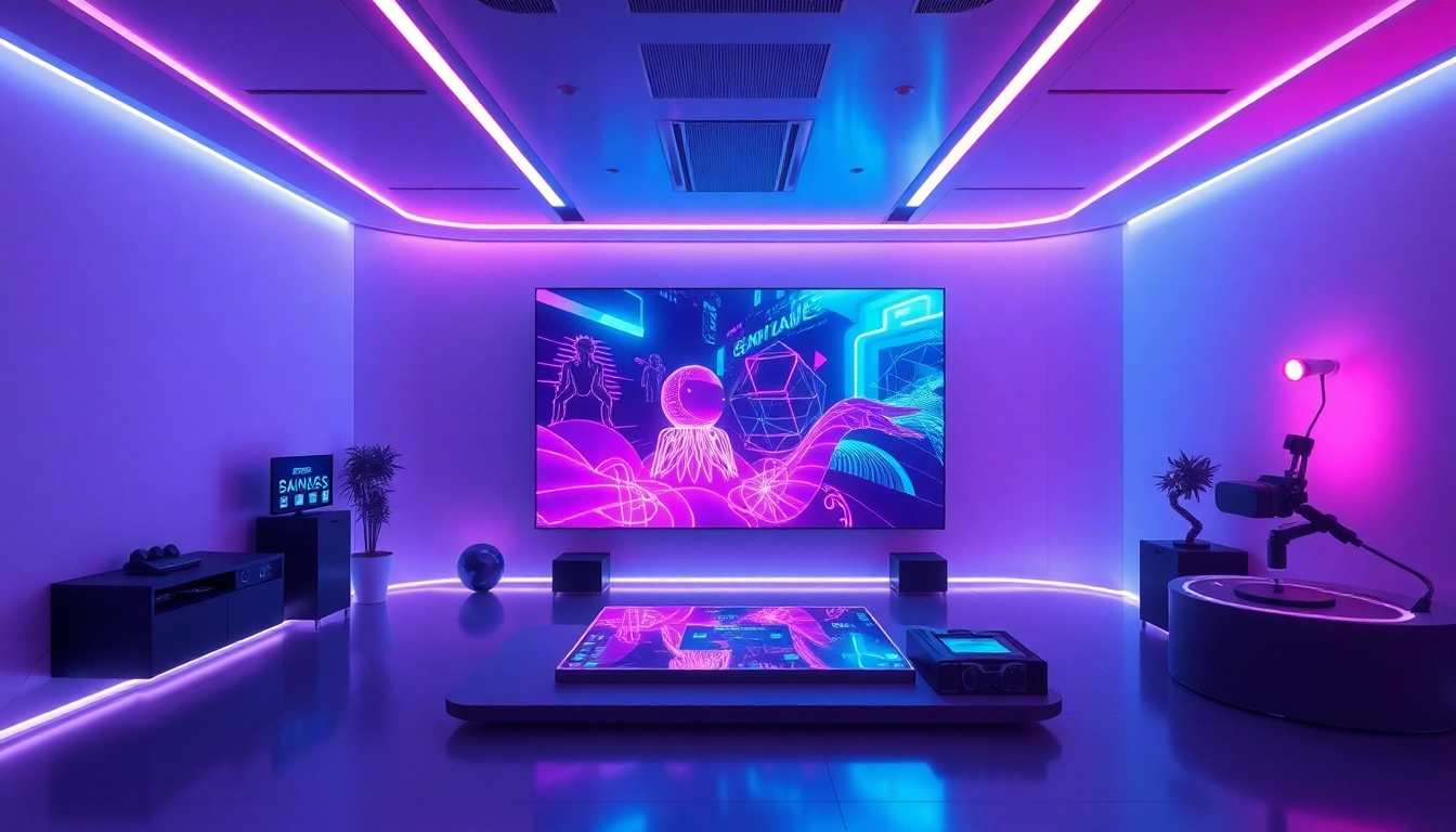 Explore porn ai in a modern VR environment showcasing innovative adult entertainment technology.