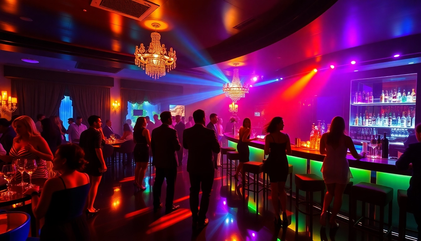 Experience vibrant nightlife at Night club sxm, Club Noir, with elegant patrons and stunning ambiance.