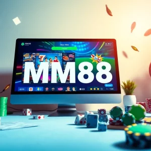 Exciting promotional image showcasing MM88 gaming platform with vibrant colors and modern design elements