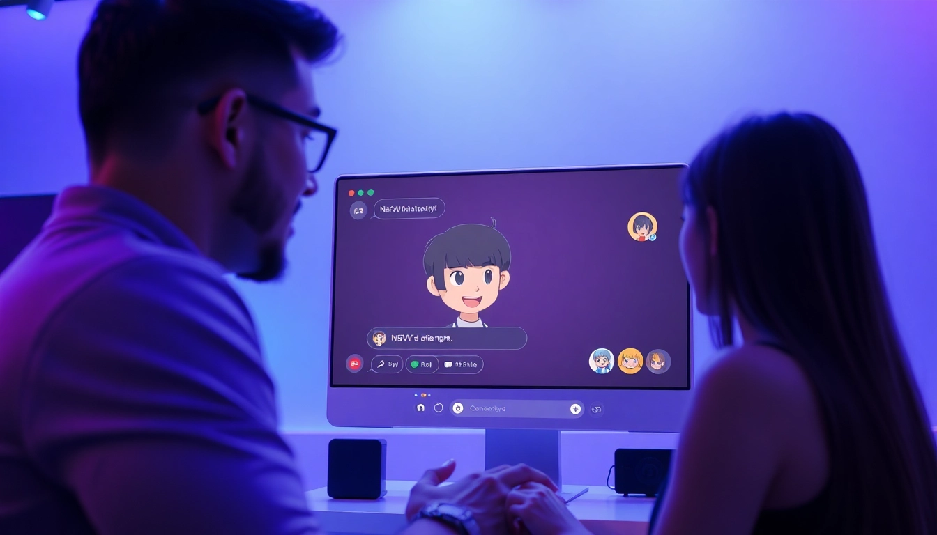 Engaging chat with nsfw character ai in a modern digital interface.