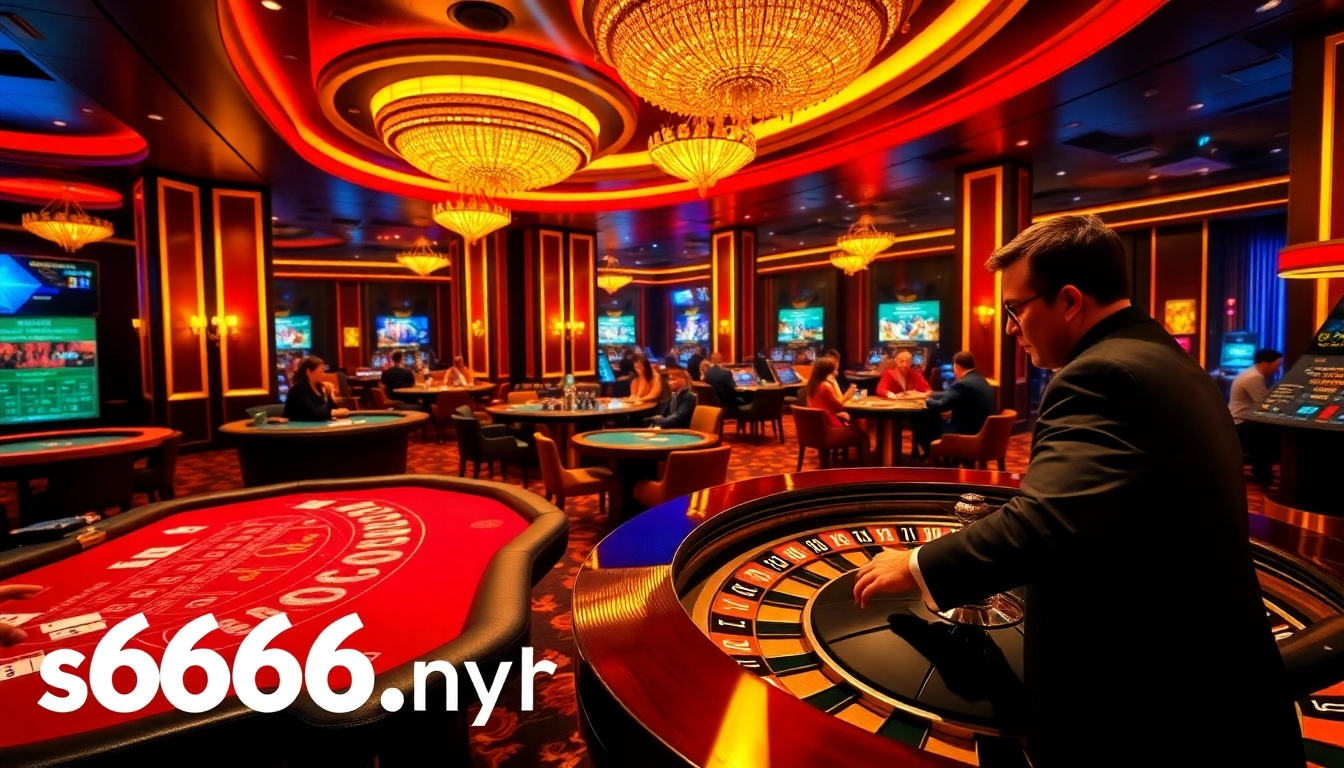 S666.nyc: Exciting online casino scene featuring live game action and vibrant atmosphere.