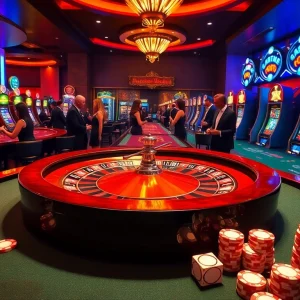 Experience thrilling action at https://rikvip1.store/ with elegant casino tables and vibrant slot machines.