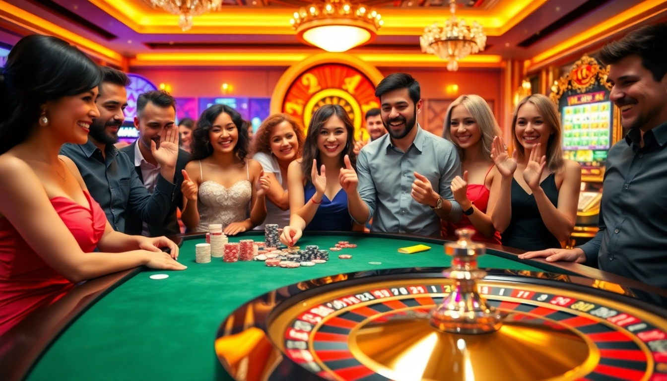 Experience the excitement of GO 88 gaming at a luxury casino with roulette and poker.