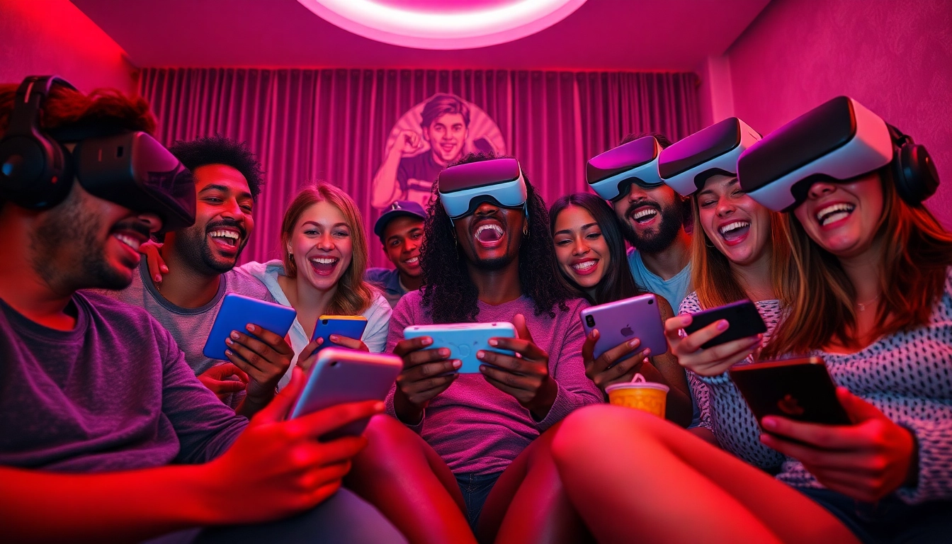 Experience immersive XXX games with diverse players enjoying digital fun in a vibrant atmosphere.