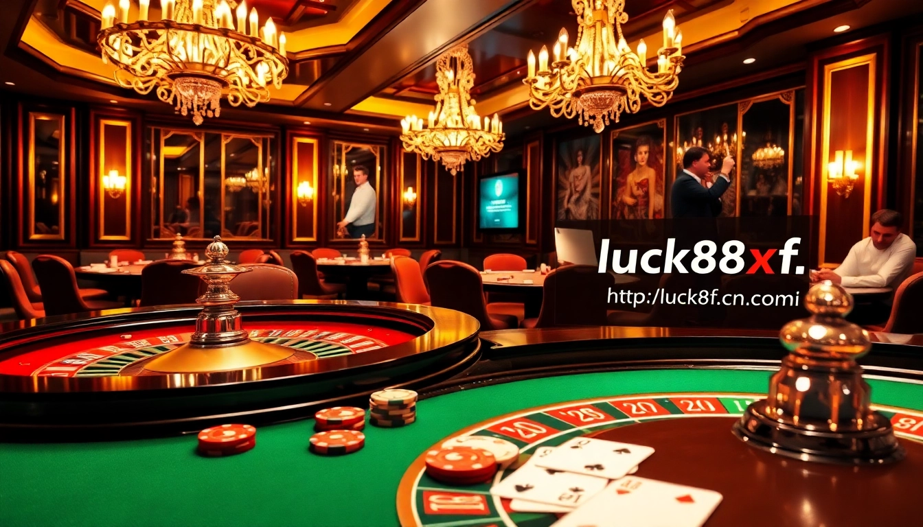 Experience thrilling gameplay at http://luck8f.cn.com/ with vibrant casino elements like roulette and poker.