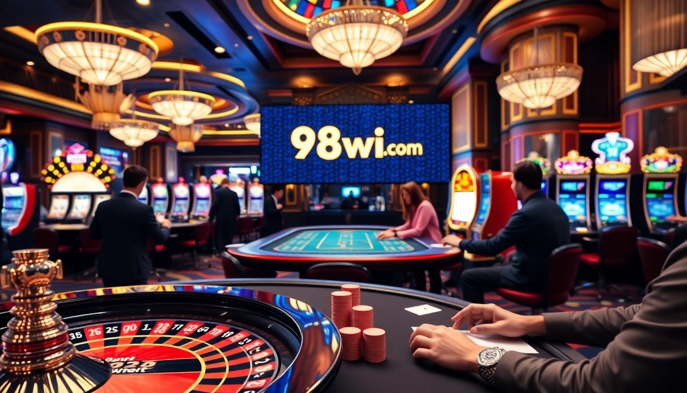 Engage in thrilling gameplay at 98win com featuring roulette and poker action.