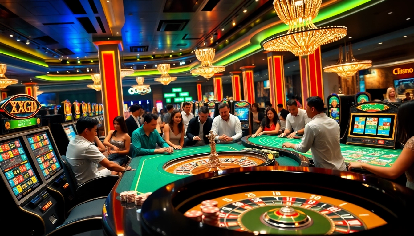 Experience the excitement of gambling on the Plataforma XXGG Confiável with vibrant casino games and engaging players.